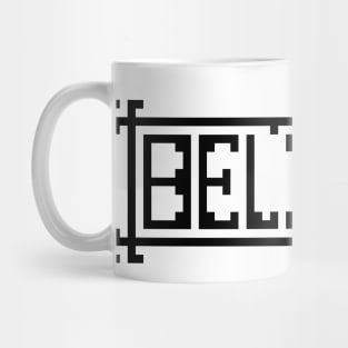 Believe Pixel Text Mug